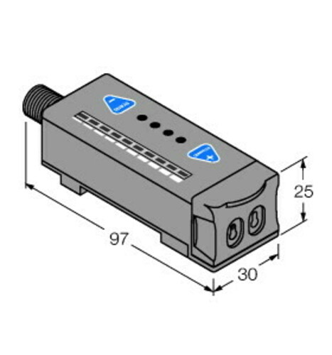 Turck Lichtleiter-Sensor für Glaslichtleiter R55FQ