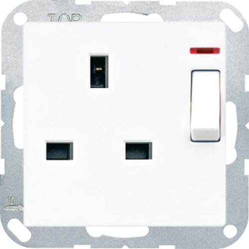 Jung Abschaltbare Steckdose weiß 13A 250V 2-pol.u.E A 3171 KO