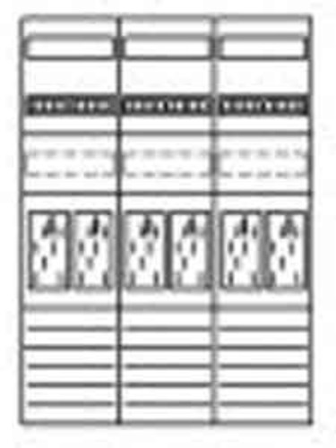 Eaton Zählerfeld 1050mm,6ZP,5pol. ZSD-Z37B0022