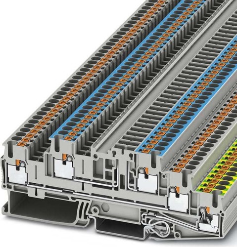 Phoenix Contact Installations-Etagenklemme 0,14-4qmm, grau PTB 2,5-PE/L/NTG