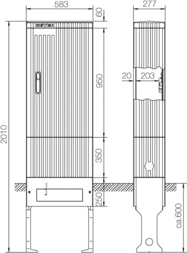 ABN Anschlusssäule FB2 BH7 SL205