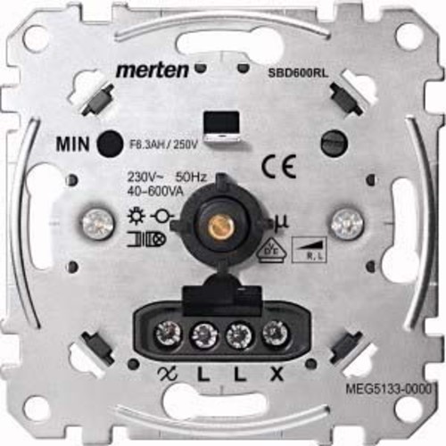 Merten Drehdimmer-Einsatz f.ind.Last 40-600W MEG5133-0000