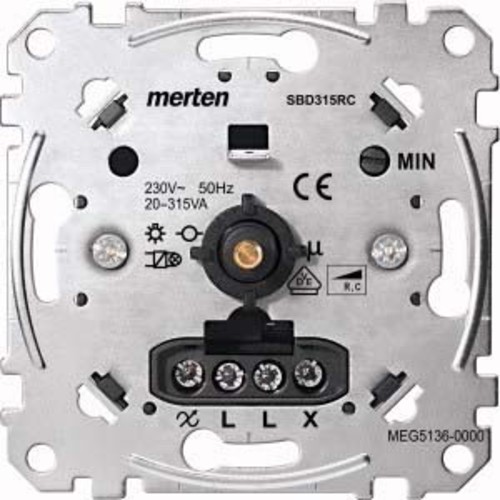 Merten Drehdimmer-Einsatz f.kap.Last 20-315W MEG5136-0000