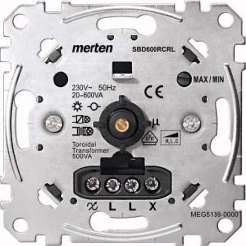 Merten Universal-Drehdimmer-Eins. 20-600 W/VA MEG5139-0000