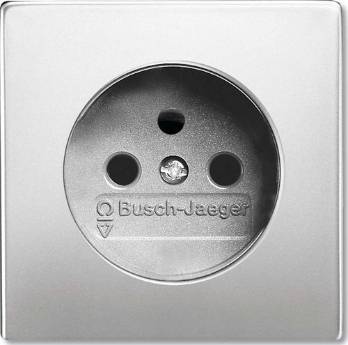 Busch-Jaeger Steckdosen-Abdeckung edelstahl 2399 UCKS-866