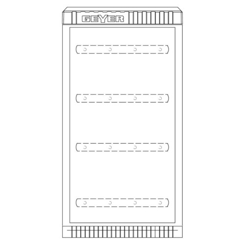 ABN KVS Gr.00/845 4 Einbaueinh E-Cu 30x6mm, 1 Zyl. SK084GA