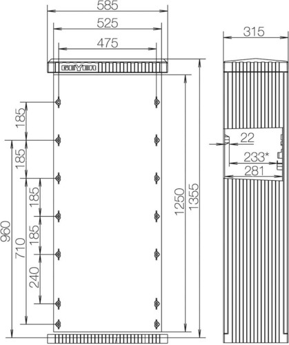 ABN KVS leer FB2,BH8 Gr.0/1355,Doppelschl SL130