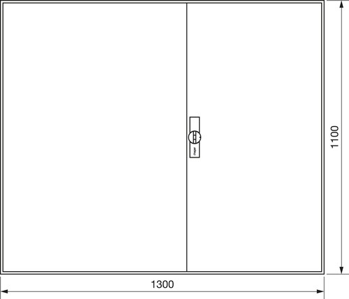 Hager Zählerschrank,universZ 1100x1300x160,IP44 ZB35ES