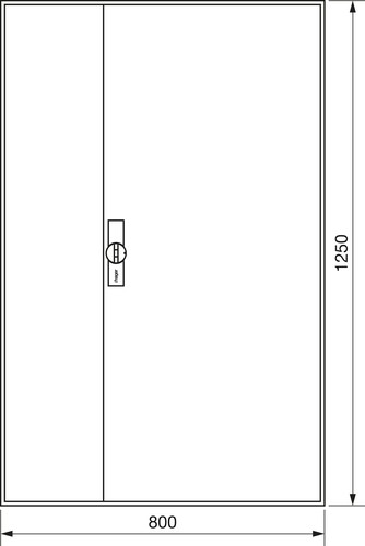 Hager Zählerschrank,universZ 1250x800x205,IP44 ZB43S