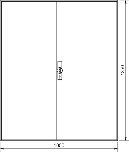 Hager Zählerschrank,universZ 1250x1050x205,IP44 ZB44S