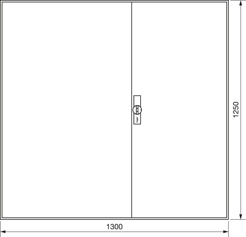 Hager Zählerschrank,universZ 1250x1300x205,IP44 ZB45S