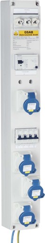 GSAB Elektrotechnik Systemleiste 185mm, 4xCE16 230V 99.00.-022.1