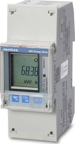 Janitza Electronic Wechselstromzähler 1-phasig, 65A B21 312-10J (Modbus)