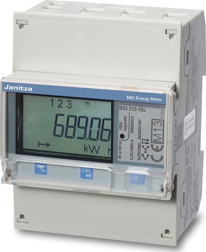 Janitza Electronic Drehstromzähler 3-phasig, 65A B23 312-10J (Modbus)