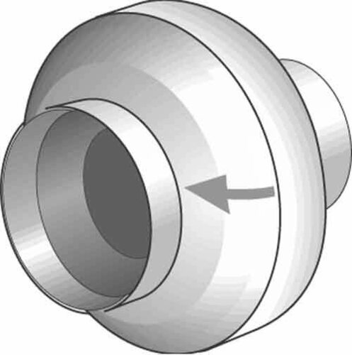 Helios Ventilatoren Radial-Rohrventilator DN100 Kunststoff L-RRK 100