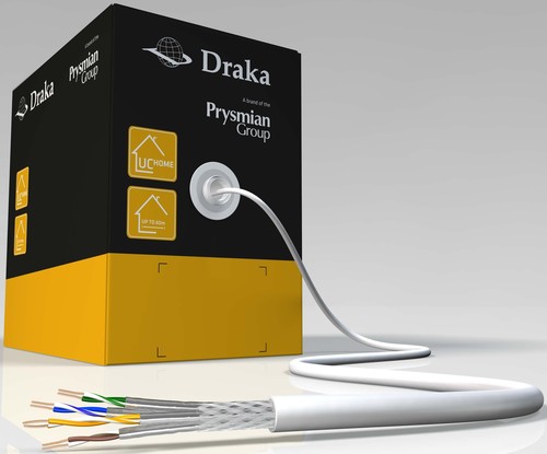 Draka Comteq (DNT) UChome SS26 Kat.7 weiß 4P S/FTP AWG26 60026455-Dca-Box350