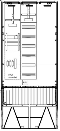 GSAB Elektrotechnik Zähleranschlusssäule enviaM 1Z/o.TSG 03.88.1P1V6