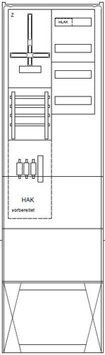 GSAB Elektrotechnik Zähleranschlusssäule AVACON 1Z 09.00.1P11HSAV4