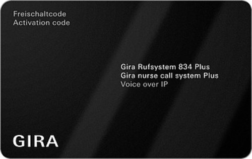 Gira Softwarepaket VOIP Rufsystem 834 Plus 599500