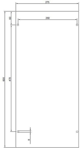 GSAB Elektrotechnik PVC-Montageplatte für Verteilersäule 32M1400