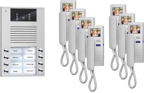 TCS Tür Control Videosprechanlgenset color 7 WE, mit Hörer PVE1570-0010