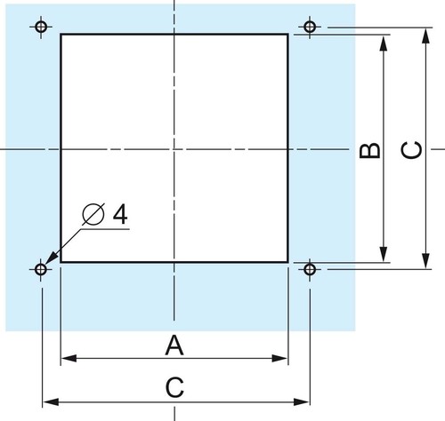 Schneider Electric Entlüftungsblech 120x120mm NSYCAG104x95LM