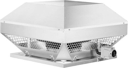 Helios Ventilatoren Radial-Dachventilator 3-PH horizontal,400V RDD 355/4