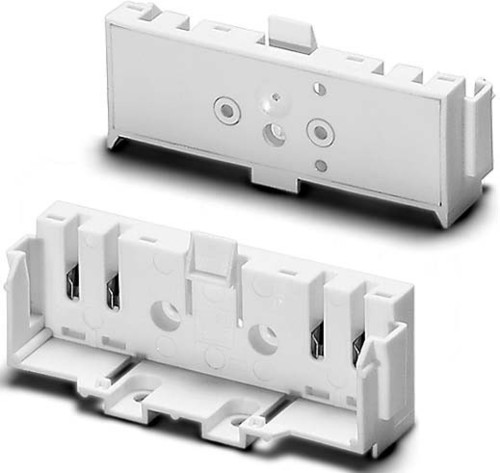 Houben Fassung 2G10 weiß,seitl.LP-Ein,o.St 101521