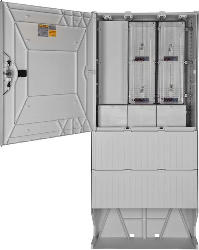 GSAB Elektrotechnik Zähleranschlusssäule SWM 4 Zähler ohne HAK 02.88.1P41-SWM