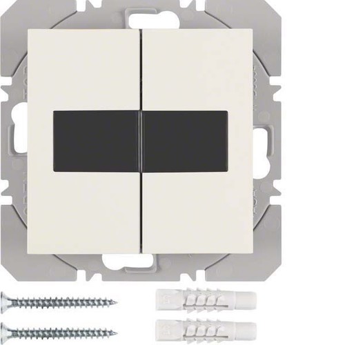 Berker KNX-Funk Wandsender 2-fach ch weiß glänzend 85656182