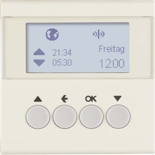 Berker KNX-Funk Jalousieschaltuhr weiß glänzend 85745182