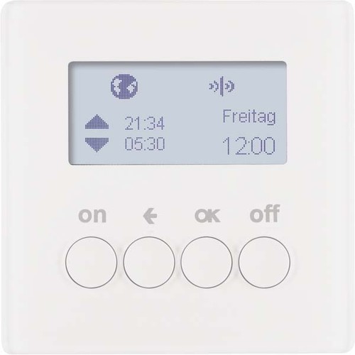 Berker KNX-Funk Zeitschaltuhr polarweiß samt 85745229