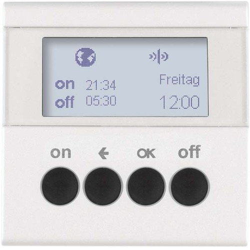 Berker KNX-Funk Zeitschaltuhr polarweiß matt 85745288