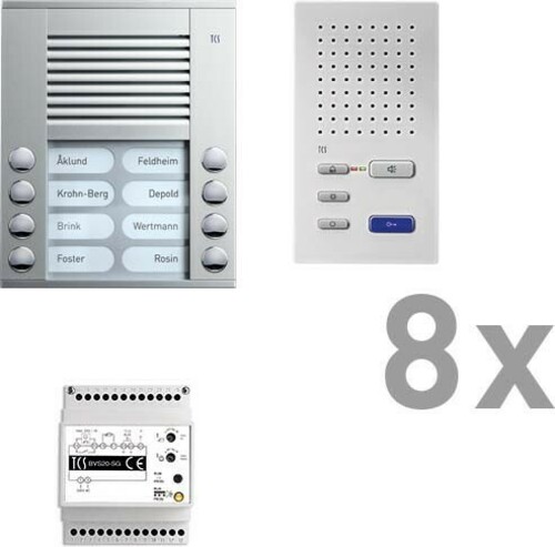 TCS Tür Control audio:pack PES08 ISW3030 8Tasten AP PAAF082/002