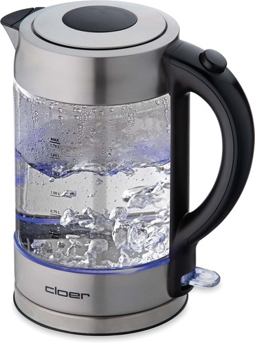 Cloer Glas-Wasserkocher bel. 1,7L 4429 eds