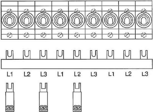 ABB Stotz S&J Sammelschienenblock 10qmm 3x3p. SZ-PSB1N