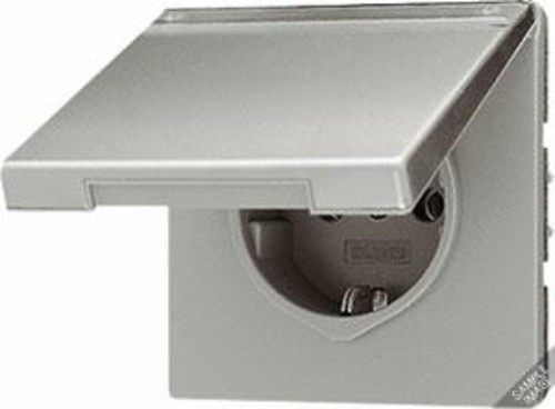 Jung SCHUKO-Steckdose 16A 250V Klappdeckel AL 1520 NAKL