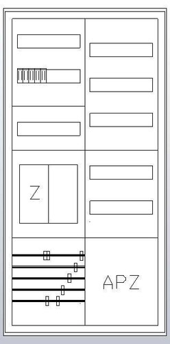 ABN Komplett-Schrank EFH/eHZ 1Z 1R 1V1APZ HLAK S27EA111