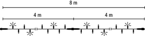 Scharnberger+Hasenbein LED-String-Lite 160 2x4m 220-240V weiß LED:weiß 58572