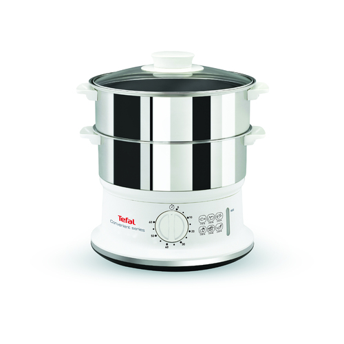 Tefal TEF Dampfgarer Edelstahl VC 1451 eds/ws