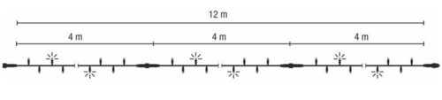 Scharnberger+Hasenbein LED-String Lite Flash 12m 230V weiß LED: weiß 58990