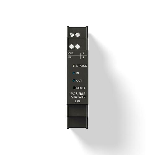 Siedle&Söhne IP-Schaltaktor für Access Schwarz A I/O 670-0