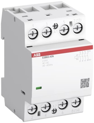 ABB Stotz S&J Installationsschütz 4S/0Ö, 24 V AC/DC ESB63-40N-01