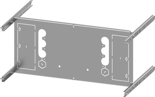 Siemens Dig.Industr. SIVACON S4 Montageplatte 3VA23 (400A), 4-pol 8PQ6000-8BA26