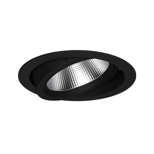 LTS Licht&Leuchten LED-Einbaustrahler 930, DALI, schwarz CSA-R603.930.FL/D.sw