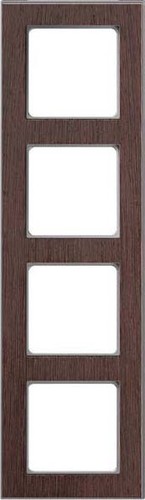 Peha Rahmen 4-fach Holz wenge-alu D 20.674.200.702