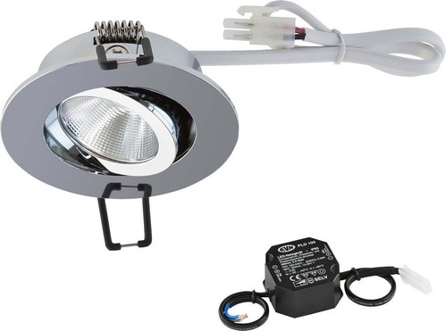 EVN Lichttechnik P-LED Deckeneinbauleuchte 3000K 230V rund chr PC20N61102