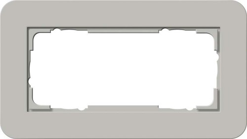 Gira Abdeckrahmen 2-fach ch o.M Grau/Anthrazit 1002422