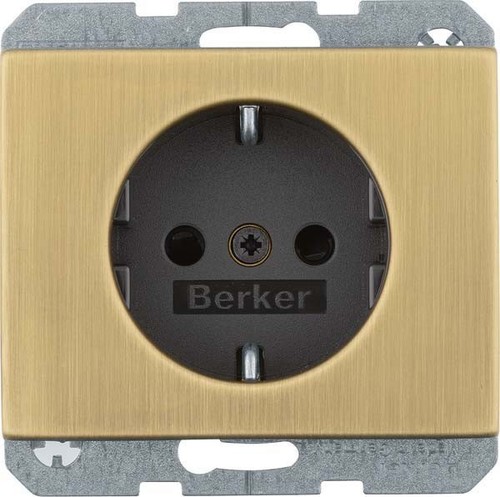 Berker Steckdose Schuko K.5 MS brün. MAN0104217