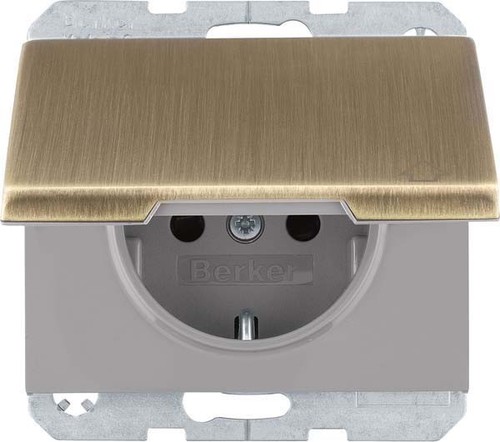 Berker Steckdose Schuko K.5 MS brün. MAN0104317